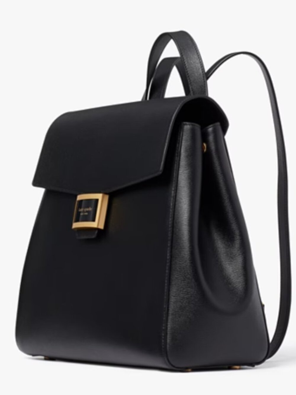 Kate Spade Katy Medium Black Leather Backpack Adjustable Straps